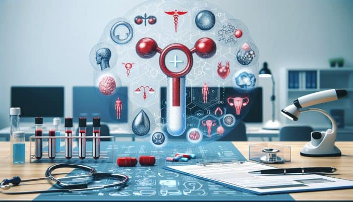Testosterone Blood Test in Stanley: Illustration of testosterone blood test impacts on hypogonadism, infertility, and muscle mass in a clinical setting.