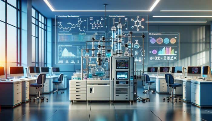 Modern laboratory in Sevenoaks using LC-MS/MS for accurate vitamin D testing, displaying clear diagnostic results.